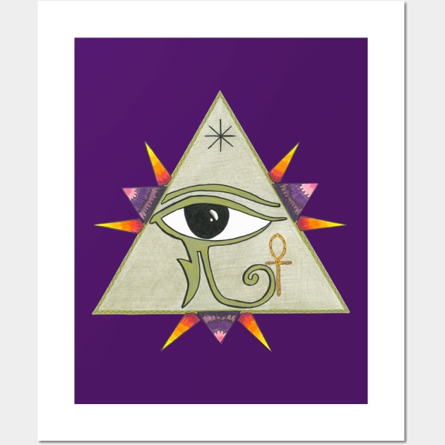 The All seeing eye Wall Art by Keatos